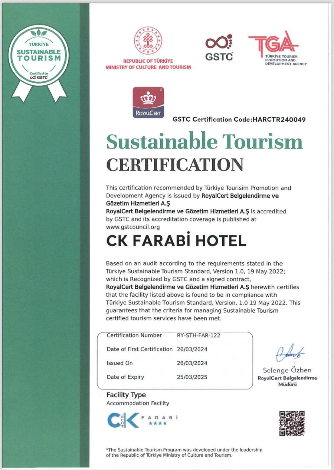 Ck Farabi Hotel Ankara Ngoại thất bức ảnh